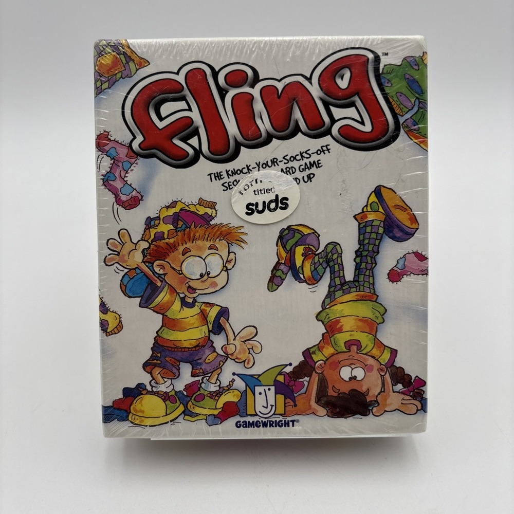 FLING By Gamewright‎ Vintage Card Game 2000 Y2K Ages 6 & Up 2-4 Players NEW NWT